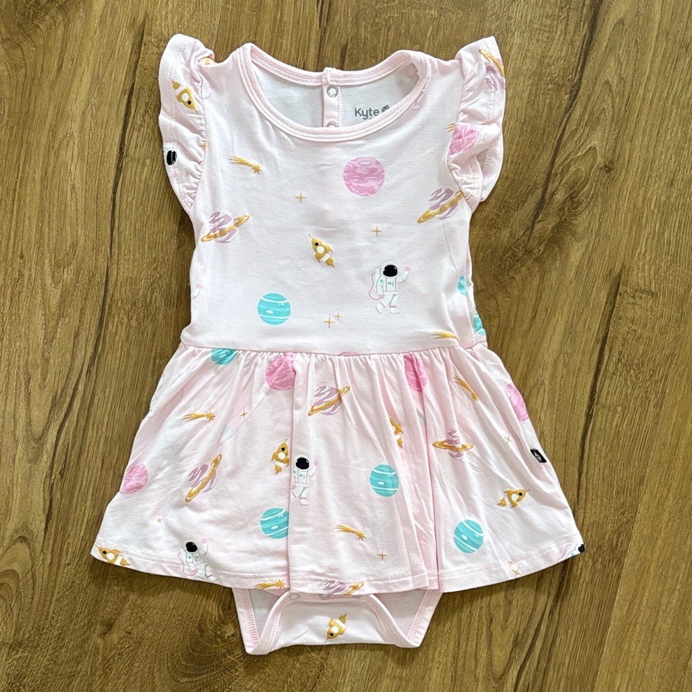 Kyte BABY Twirl Bodysuit Dress 18-24 Months NWT